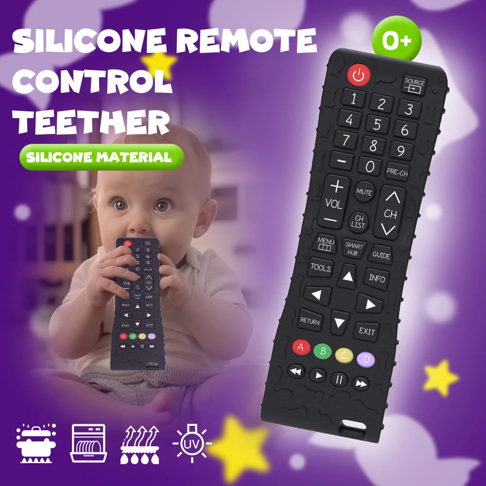 Silicone Baby TV Remote Teether Toy